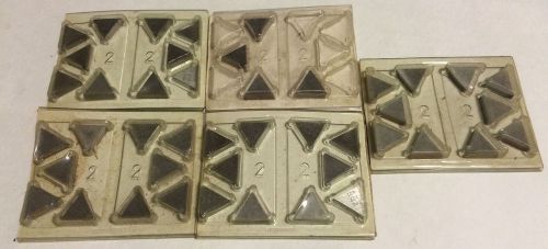 Kennametal Kendex 44 pcs Carbide Turning Inserts TPG 322 K21 Lot Triangle Steel