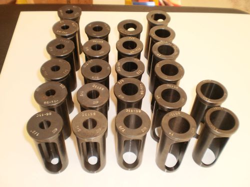 24 NEW GLOBAL CNC 86-13C Toolholder bushings 1/2&#034;  5/8&#034;  7/8&#034;  1&#034;  1-1/4&#034; 1.5&#034;OD