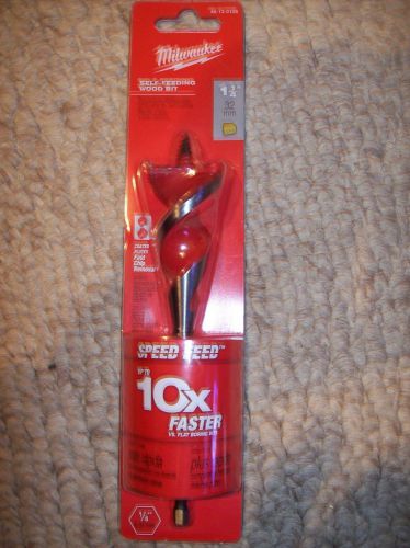 Milwaukee 48-13-0108 1-1/4 in. x 6 in. Self- Feeding Wood Bit ***NEW***