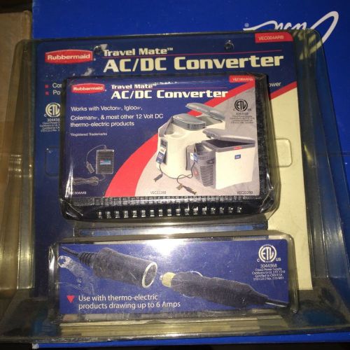 NIB 12v AC/DC converter RUBBERMAID travel mate works w/ vector, igloo, coleman