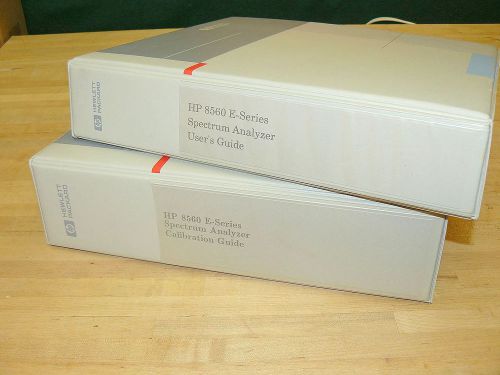 HP HEWLETT-PACKARD 8560 SPECTRUM ANALYZER USERS GUIDE CALIBRATION GUIDE MANUALS!