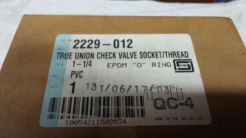 NEW SPEARS TRUE UNION CHECK VALVE # 2229-012  EDPM O RING