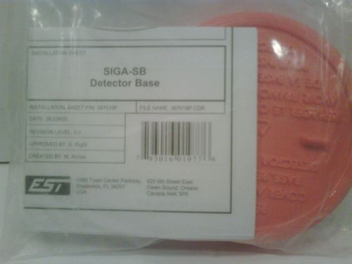 Siga-sb &#034;new&#034; smoke detector base est 2 3 ge utc edwards siga-ps siga2-ps sb4 for sale