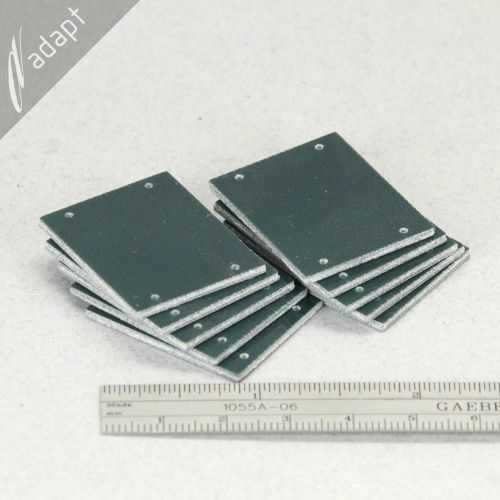 10 ea fiberglass base plate 1.19 x 0.98&#034; x 0.065&#034;  4 holes 0.040&#034;  fr4/g10 board for sale