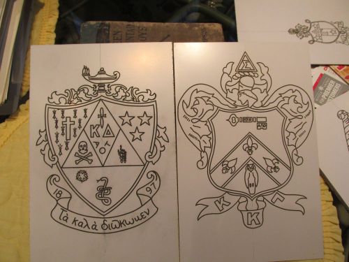 Engraving templates college sorority kappa delta &amp; kappa kappa gamma crests for sale