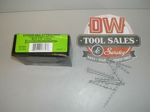 8d 3 2 1/2&#034; Deck Nails Hot Dip Galvanized Spiral Shank (12 Lbs) 8HGSTPD1