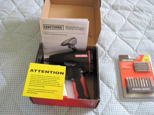 Bundle Craftsman® 3/8&#034; Impact Wrench+ Black&amp;Decker 15 pc.2&#034; screwdriver bits