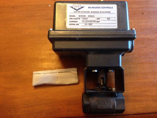 Milwaukee Controls MCR200I Electric Actuator