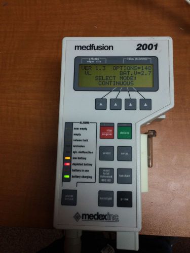 Medex Medfusion 2001 Ambulatory Syringe Infusion Pump Monitoring OR Lab