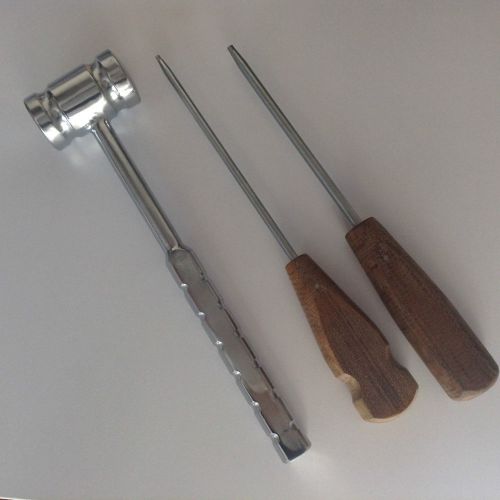 3 Pcs Bone Screw Drivers and Bone Mallet kit orthopedics Instruments