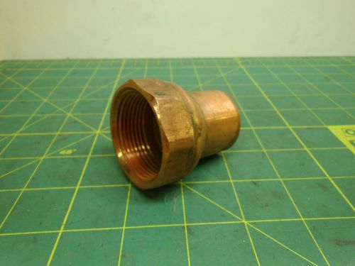 Copper pipe fittings 1-1/4 end com ftgxf (qty 3) #3405a for sale