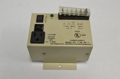 AIR PRODUCTS T-PB-202-1 CONTROL POWER SUPPLY 115-24V-AC 96VA 6A B215528