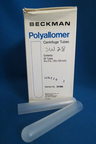 Qty 40 Beckman Centrifuge Tubes Thin Wall PP 17 mL 16 x 102 mm   # 337986