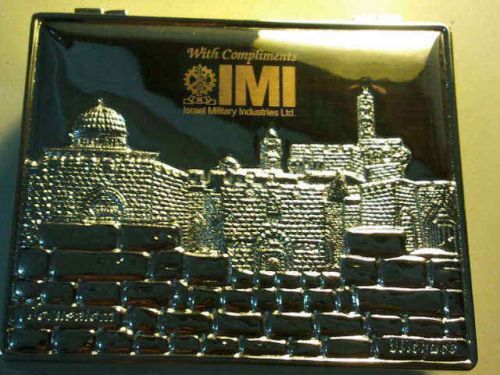 Israel Military Army Judaica Jerusalem Business Card Holder Silver Box