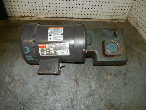 Dayton 2n916m motor 1/2 hp w/ dodge tigear mr94744 c tu reducer 56/150-15 for sale