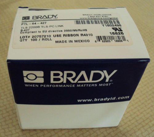 Brady Portable Thermal Labels Cable Tags PC Link TLS2200 Tags PTL-64-427