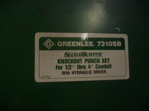 Greenlee 7310SB Slug Buster Knockout Punch