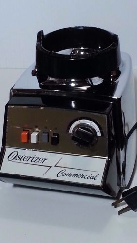 VINTAGE OSTERIZER 352-61J COMMERCIAL BLENDER CHROME &amp; BLACK - EXCELLENT