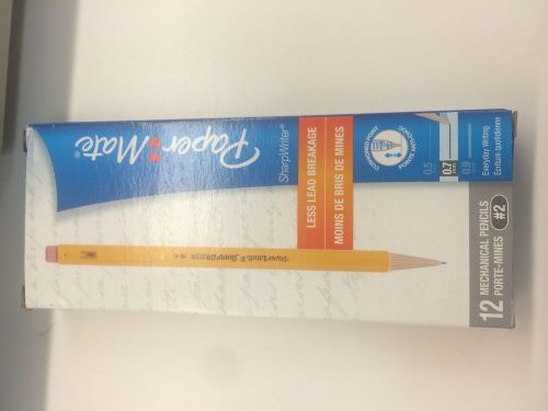 SHARPWRITER MECHANICAL PENCIL, 0.7 MM, YELLOW, 12 PER PACK