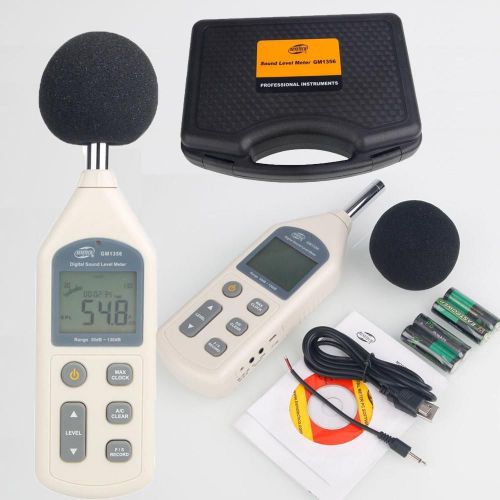 New GM1356 LCD Digital Sound Level Meter 30dB-130dB USB Noise Measurement