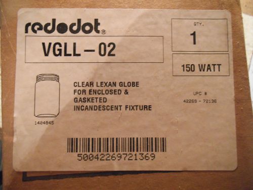 RED-DOT VGLL-02 CLEAR LEXAN GLOBE - NEW