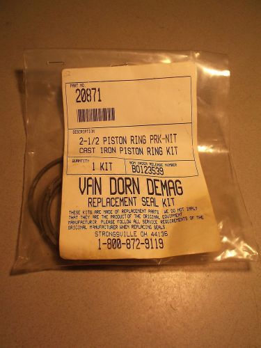 Vandorn demag cast iron rod piston ring kit 2-1/2 20871 *free shipping* for sale