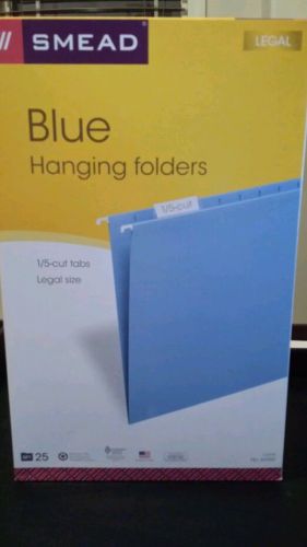 Smead Hanging File Folder - Legal 8.5&#034; X 14&#034; 1/5 Tab Cut 2&#034; Expansion