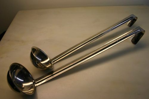 2X STAINLESS COMMERCIAL KITCHEN LADLES 2 oz &amp; 3oz.