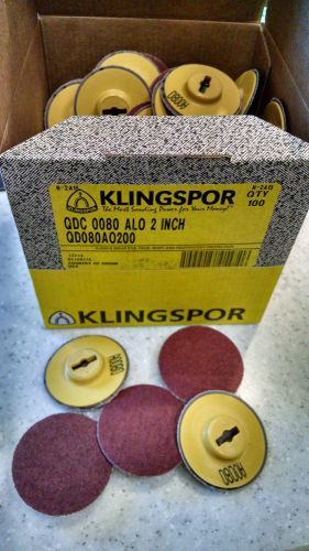 KLINGSPOR 2&#034; 80X ALO SELF LOK DISC LOT OF 100