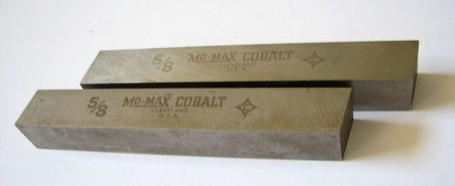 Mo-Max 5/8&#034;x 5/8&#034;x 4-1/2&#034; HSS Square 10 Deg Bevel Tool Bit Blank X2 Two