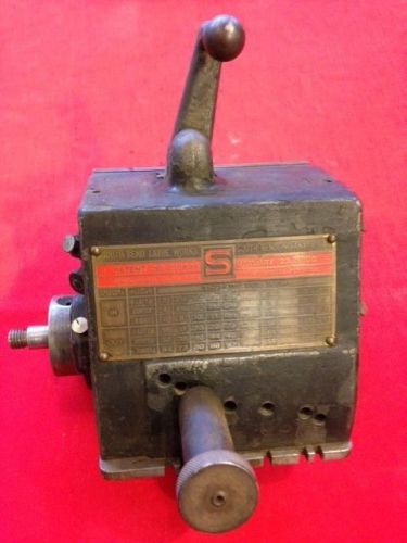 South Bend Lathe 11&#034; series O  parts quick change gear box