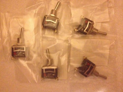 HY29H POWER FIRST 2VLN5 TOGGLE SWITCH MAINTAINED SPST&#039;20/15A  (5) PACK