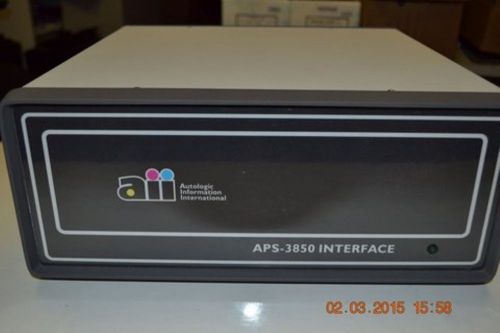 AUTOLOGIC III APS-3850 INTERFACE