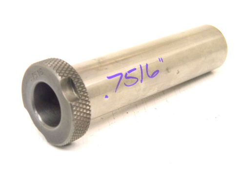 NEW SURPLUS .7516&#034; ID x 1.00&#034; OD MACHINIST SLIP FIXED RENEWABLE DRILL BUSHING