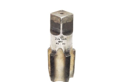 GREENFIELD G5 1 1/4 11 1/2 NPT HS MD HAND PIPE THREAD WITH BONUS 3/4-14 NPT