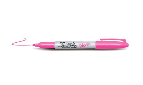 Sanford Sharpie Neon Fine Point Permanent Marker Open Stock, Pink