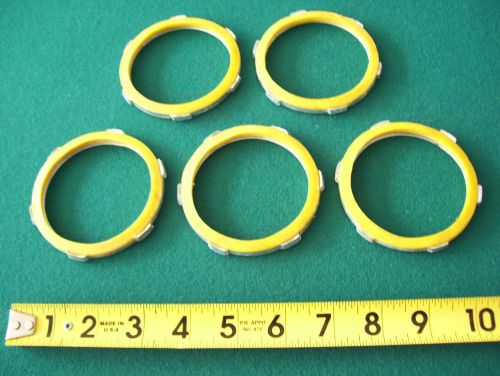 (5) - 2 1/2&#034; SEALING LOCKNUTS FOR RIGID CONDUIT - NEW OLD STOCK