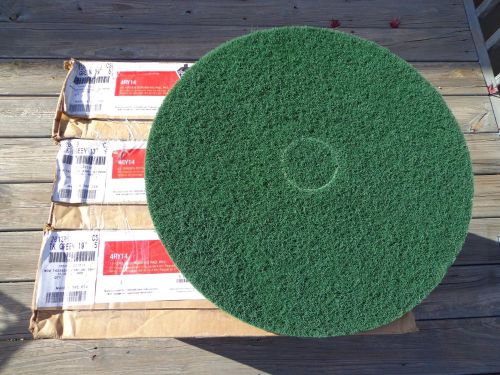 TOUGH GUY 19-Inch Diameter Stripping Floor Pads, GREEN - 4RY14