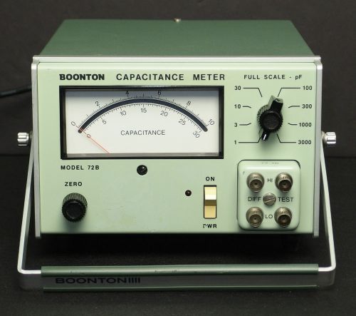 BOONTON 72B 1MHz 1-3000 pF full scale Analog Capacitance Meter