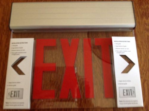 Lithonia EDG Edge Lit LED Exit Sign Hospital Grade Low Energy LED 120/277