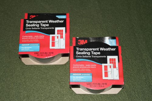 2 3M Transparent Weather Sealing Tape