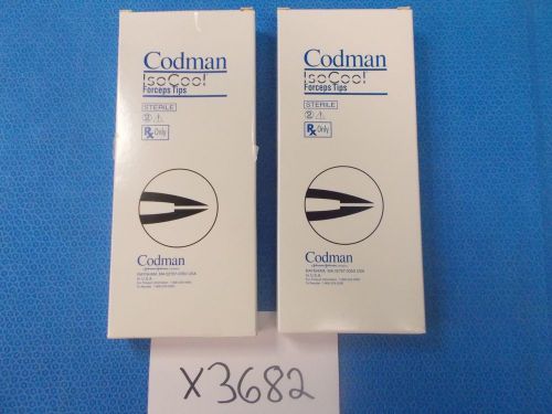 Codman Assorted IsoCool Bipolar Forceps Tips Low Profile (Lot of 2)