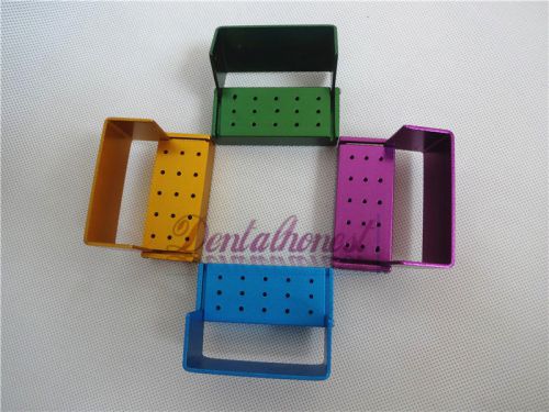 4pcs 15 Holes Autoclavable Dental FG High Speed Burs Holder Blocks free shipping