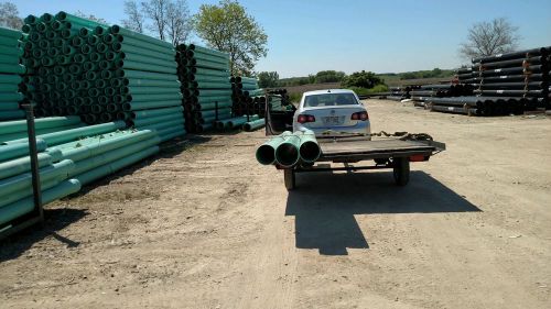 8&#034; inch diameter sdr 35 green pvc pipe solid core (per 1foot length)