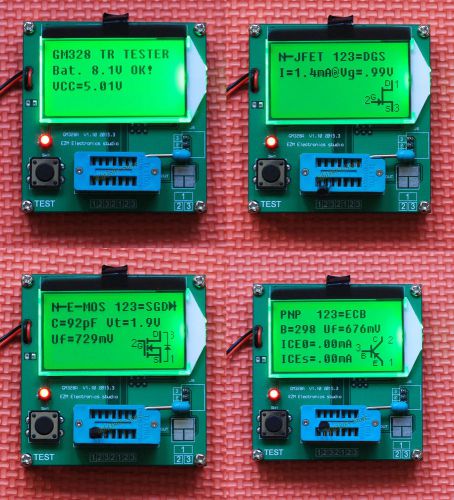 2015 LCD 12864 Mega328 Transistor Tester Diode Triode Capacitance LCR ESR Meter