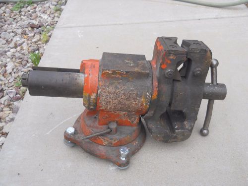 Vintage DUAL PURPOSE 4&#034; VISE Industrial Machine (63 LBS HEAVY)