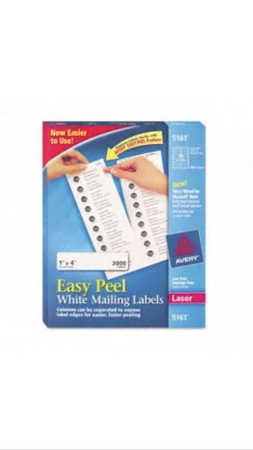 Genuine Avery 5161 Laser/Inkjet Address Label 1&#034; x 4&#034; 2000 pk