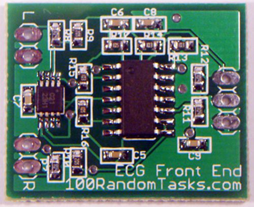 ECG Analog Front End with 50Hz Notch Filter (Heart Monitor)