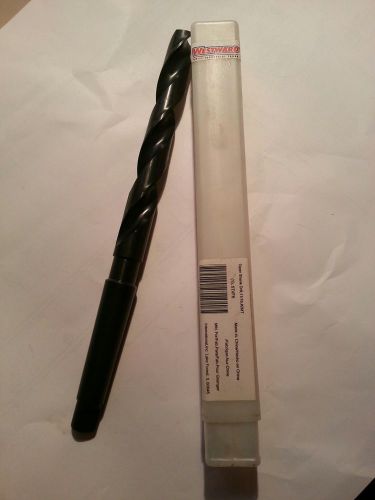 (1) ONE WESTWARD 5TVF6 Taper Shank Drill, 11/16, #2MT, Blk Oxide  .6875 dia.