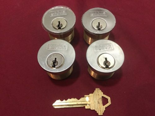 Mark&#039;s hardware 1 1/8&#034; mortise cylinders w/ key, set of 4 - locksmith for sale